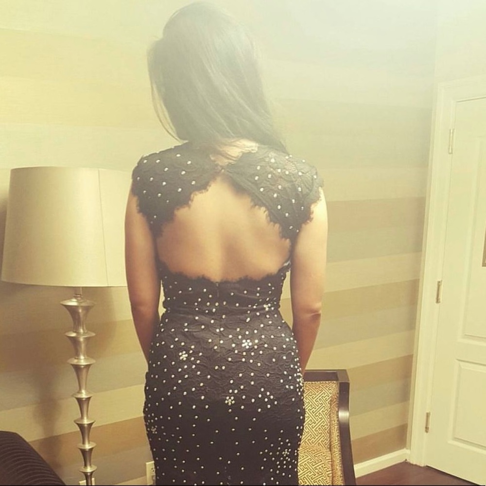 Custom made evening gown. Built in C cup breast pads. Mint condition.